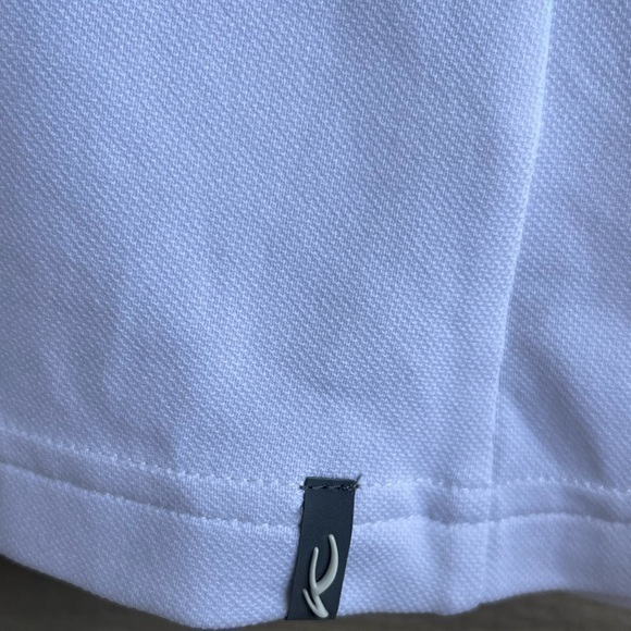 KJUS Women Top Blue White‎ 40 L Sport Fit UPF 50+ Polo Sleeveless 38” Bust Golf - Picture 8 of 11